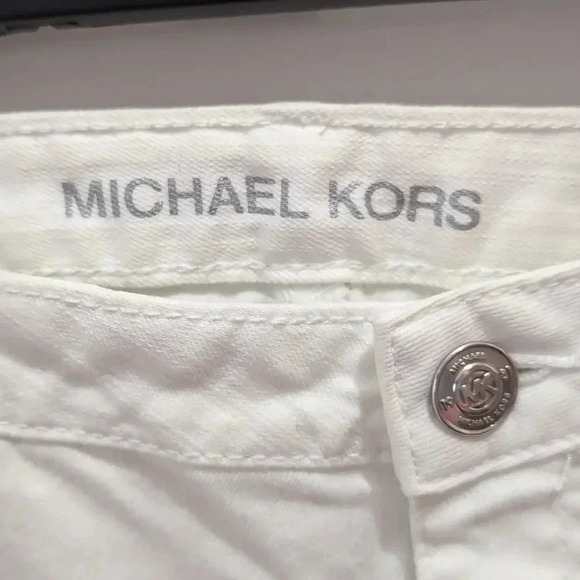 Michael Kors Off White Cotton Ankle Jean - Picture 5 of 9